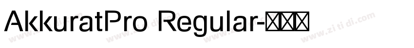 AkkuratPro Regular字体转换